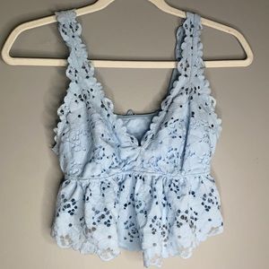 Light blue lace crop!